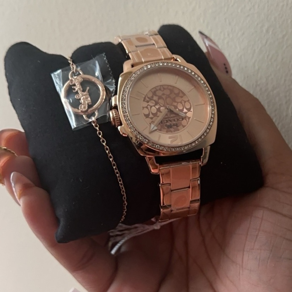Coach watch w/ matching bracelet